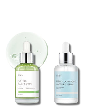 IUNIK Beta Glucan Power Deep Moisture Serum & Tea Tree Relief Facial Serum