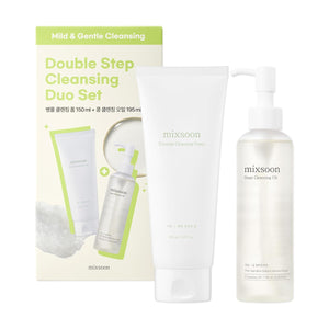 mixsoon Cleansing Set - Centella Foam 5.07 Fl. Oz & Bean Oil 6.59 Fl. Oz