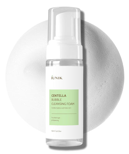 IUNIK Centella Bubble Foaming Vegan Facial Cleanser