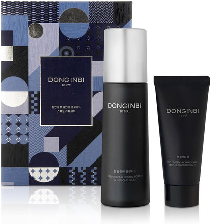 Donginbi Red Ginseng Homme All-in-One Special Set Gift (Essence 4.06 floz + Face Wash Foam)