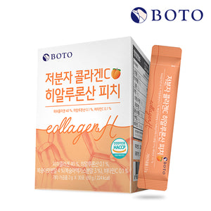 BOTO Low Molecular Collagen C Hyaluronic acid Peach (30 sticks)